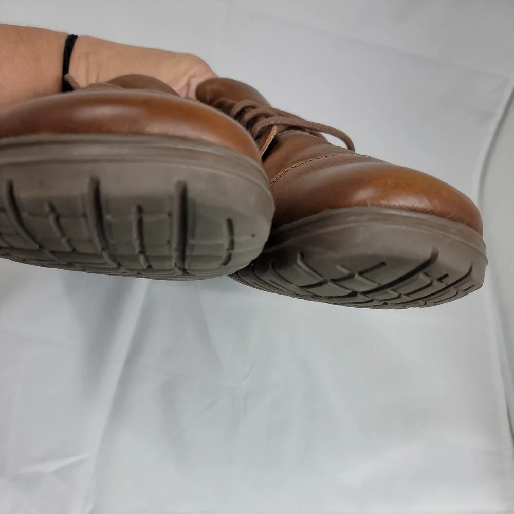 Lems Nine2Five Oxfords Mens Size 42 Mocha Brown Leather Barefoot Shoes